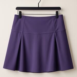 Lululemon Lost in Pace Skort Black Activewear Skirt with Shorts Womens 6 Tall 6T